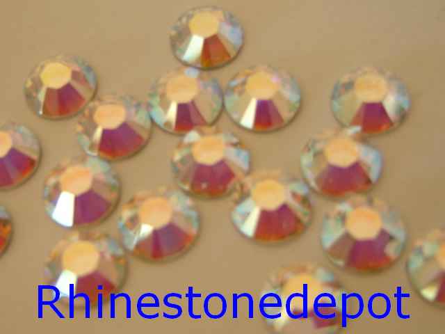 144 pieces 10ss CRYSTAL AB Swarovski HOTFIX Rhinestone