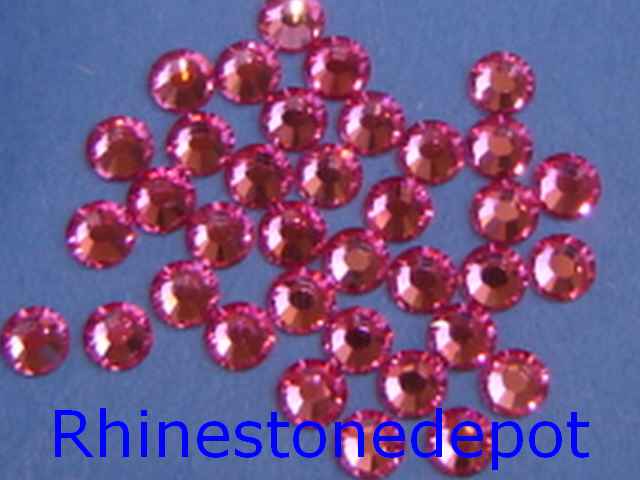 144 pieces 10ss ROSE Swarovski HOTFIX Rhinestones