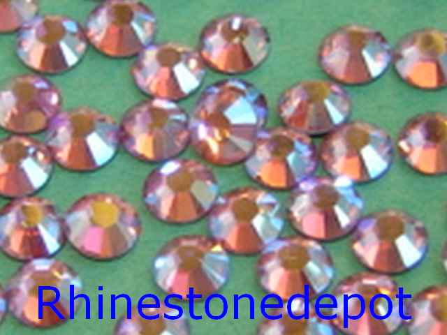 144 pieces 12ss LT ROSE AB Swarovski HOTFIX Rhinestones