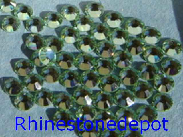 144 pieces 16ss CHRYSOLITE Swarovski Rhinestones